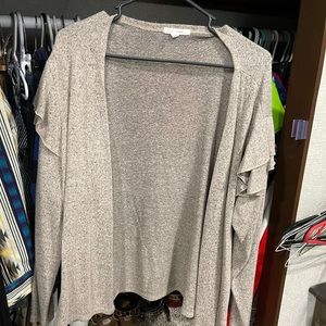 Cardigan with cute ruffles on sleeves